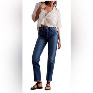 Free People - Leila High Rise Slim Jean size 27
